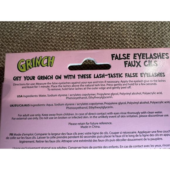 The Grinch ~ False Eyelashes ~ BNIB - Picture 5 of 7